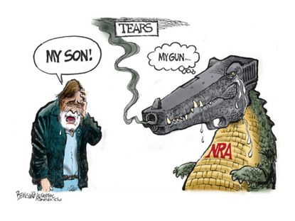 Political cartoon gun control