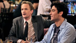 (L-R) Neil Patrick Harris as Barney Stinson and Josh Radnor as Ted Mosby in "How I Met Your Mother" now on Netflix