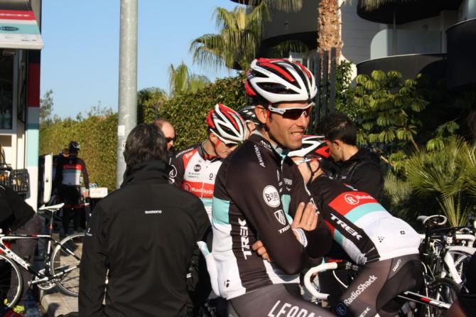 The RadioShack riders gather for one of their final team riders during their December training camp