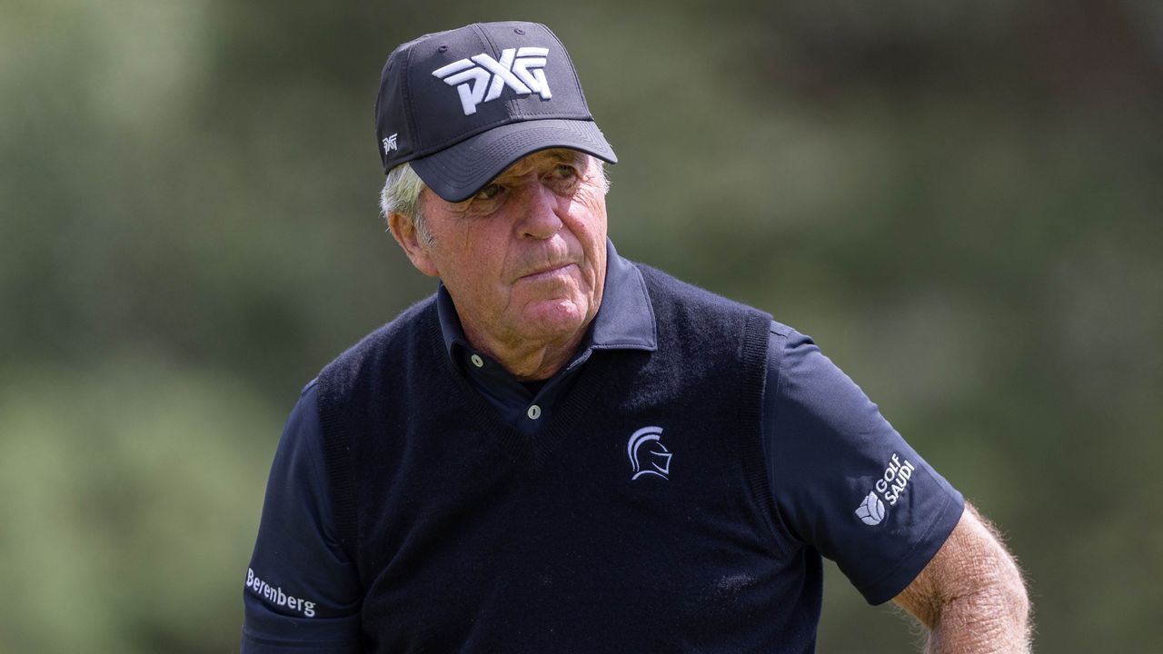 Gary Player in the pro-am at The Senior Open