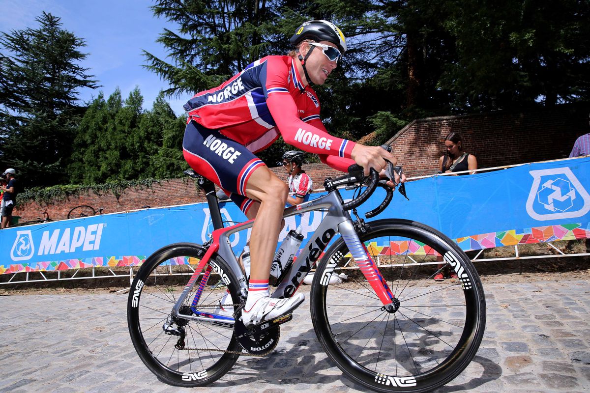 Edvald Boasson Hagen (Norway) climbing Franklin St