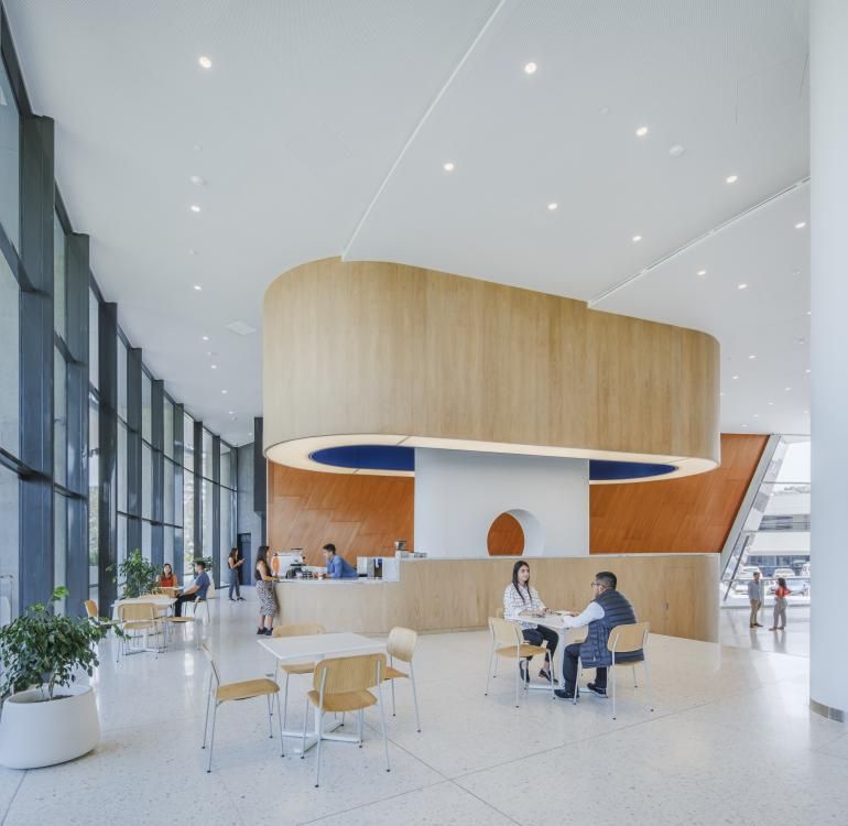 interior of bank in Peru by WorkAC