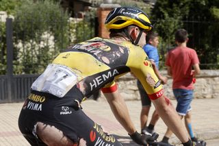 Vuelta Burgos 2022 - 44th Edition - 2nd stage - Vivar Del Cid - Villadiego 158 km - 03/08/2022 - David Dekker (NED - Team Jumbo - Visma) - photo Luis Angel Gomez/SprintCyclingAgencyÂ©2022