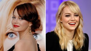 emma stone hair transformation - before and after photos