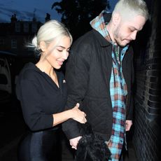 Kim Kardashian and Pete Davidson are seen on May 30, 2022 in London, England