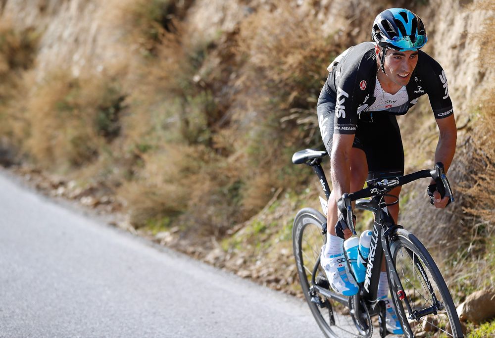 Mikel Landa attacks during stage 1 at Ruta del Sol