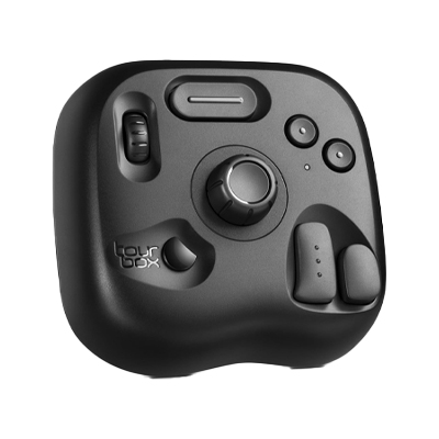 A square black quick key remote