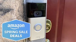 Ring Video Doorbell shown on door