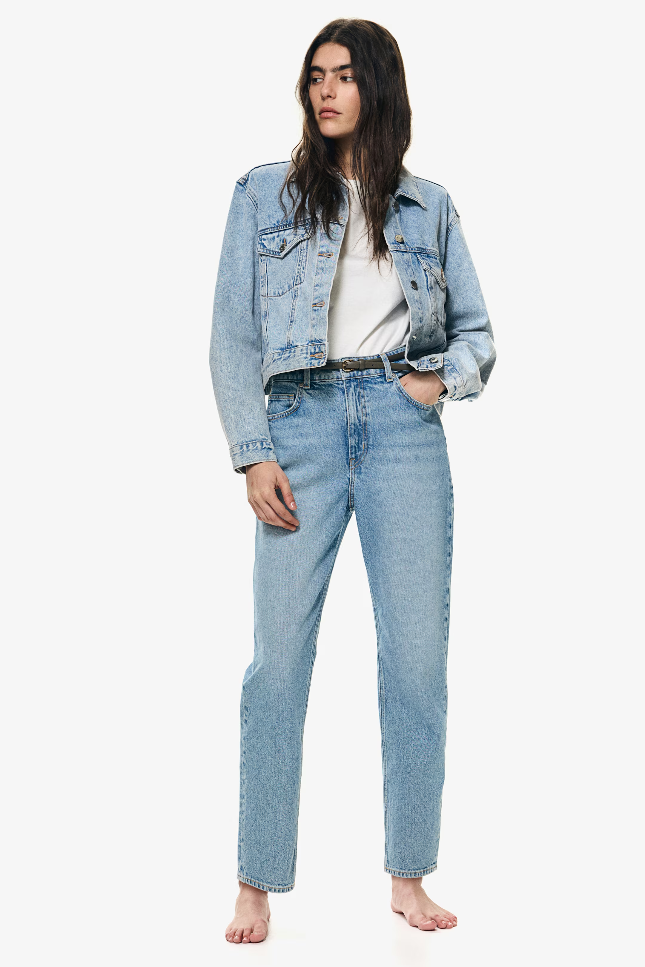 H&amp;amp;M, Slim Mom High Ankle Jeans
