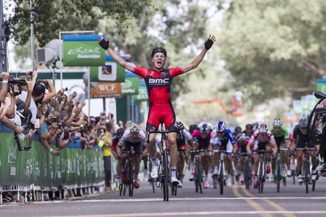 Michael Sch&auml;r (BMC) holds off the sprinters to win stage 2