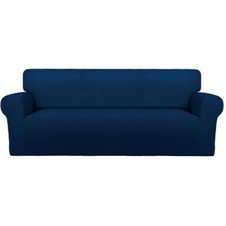 Royal blue sofa