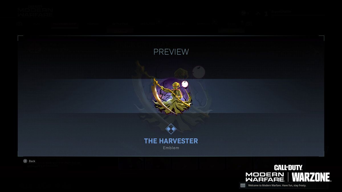 Warzone Trick or Treat rewards