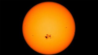 Sunspot — cooler regions on the surface of the sun that can spawn eruptive disturbances, such as solar flares and coronal mass ejections.