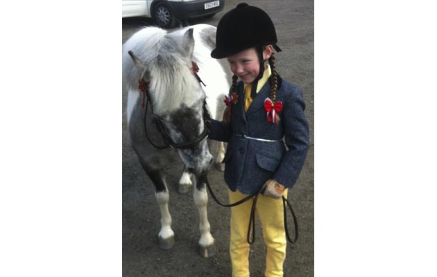 Luna and pony Fifi at their first in hand show