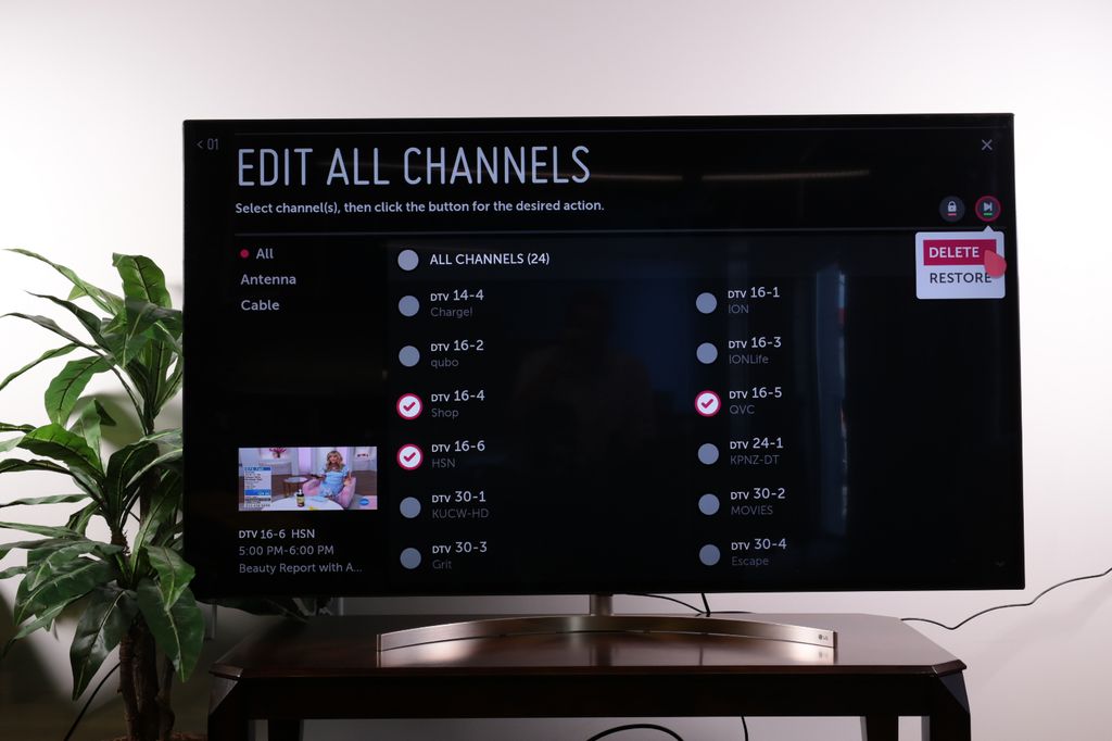 How to edit the channel list on your 2018 LG TV LG TV Settings Guide