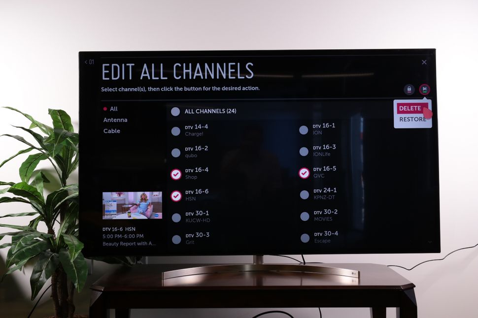 How to edit the channel list on your 2018 LG TV LG TV Settings Guide