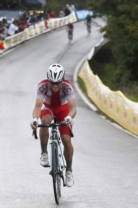 Michal Kwiatkowski (Poland) quickly built a sizable gap