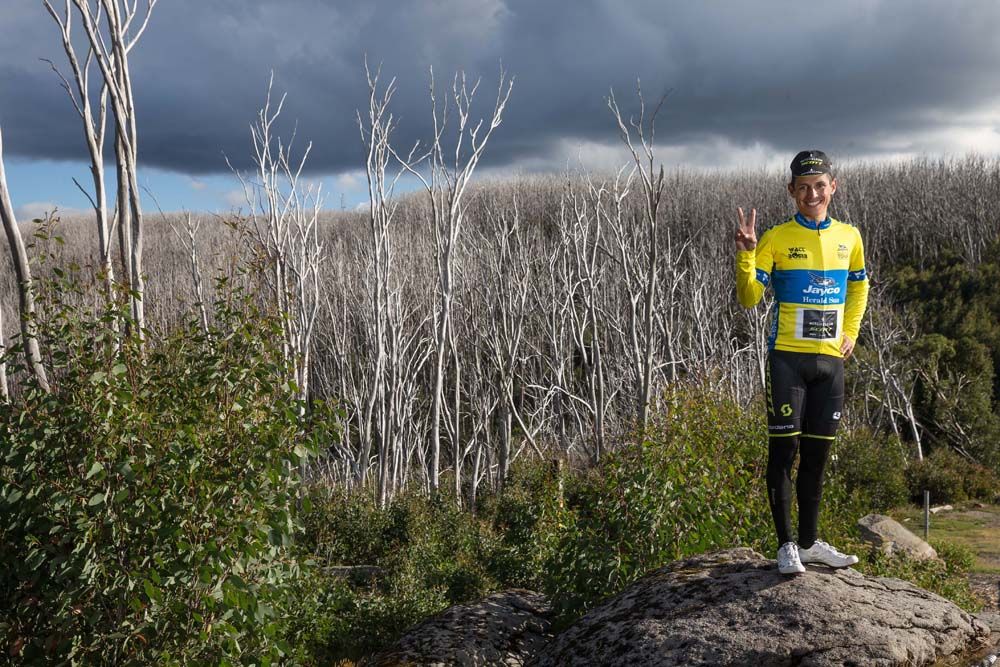Esteban Chaves (Mitchelton-Scott) in yellow at the Herald Sun Tour