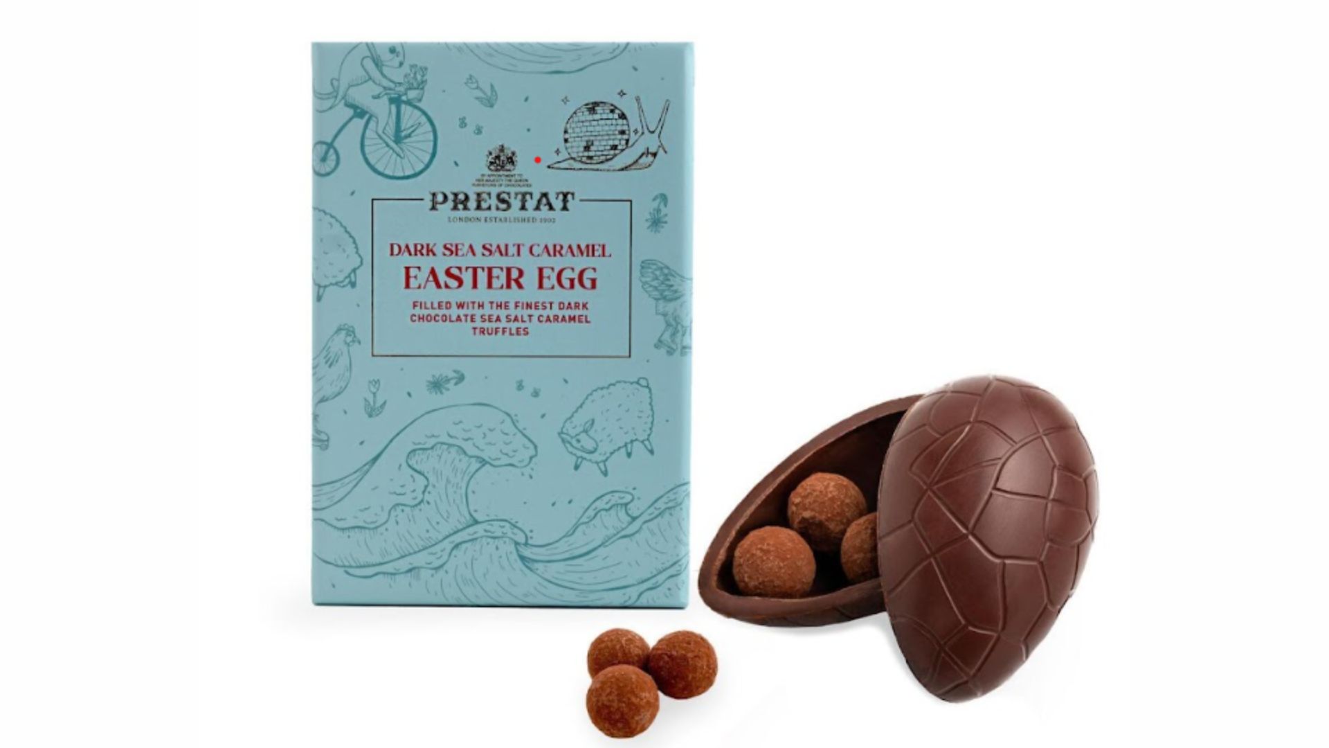 Prestat Dark Sea Salt Caramel Truffle Velikonoční vejce