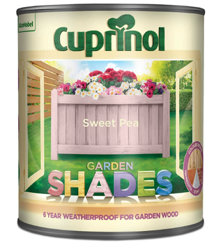 Can of Cuprinol outdoor paint