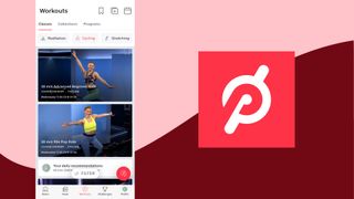 Peloton app logo and homepage icon for workouts