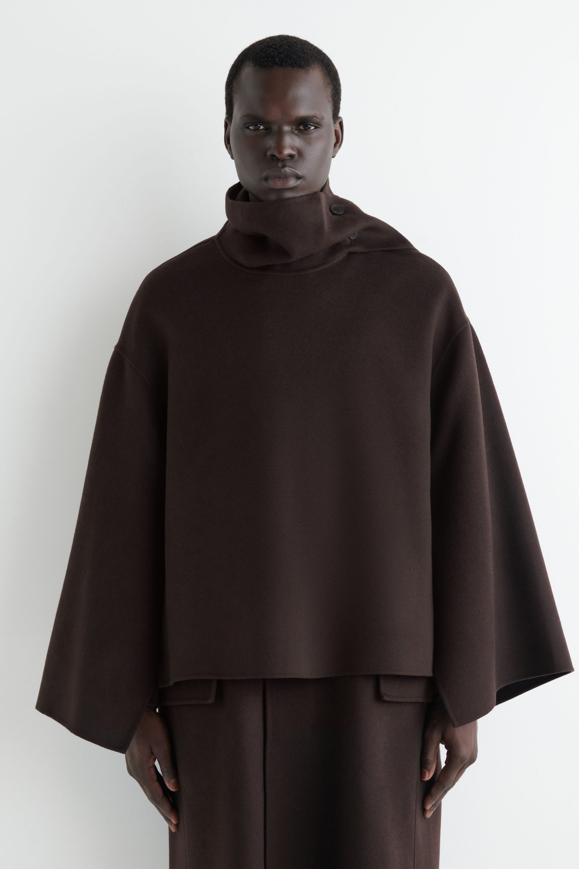 Double-Faced Wool Cape