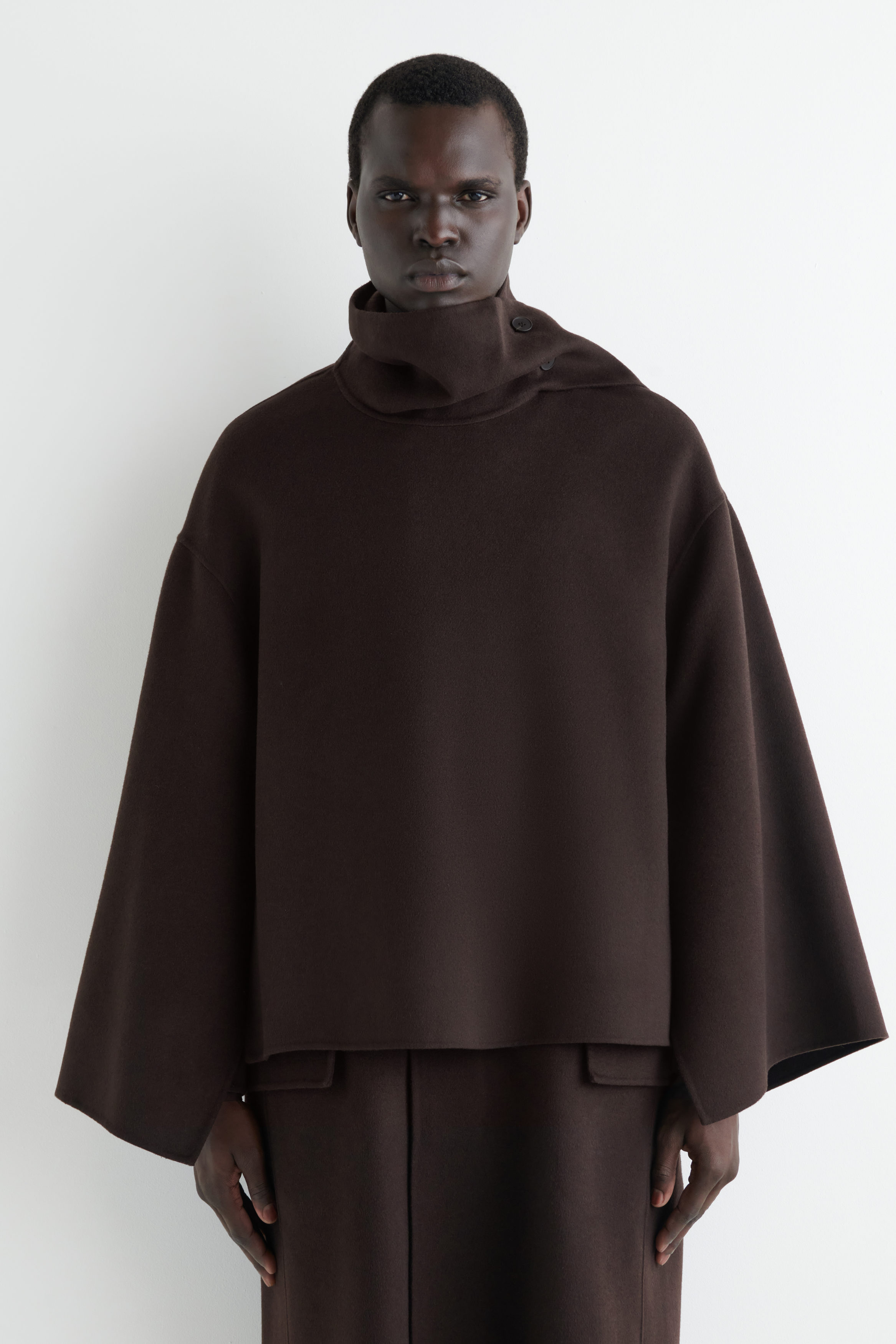 Double-Faced Wool Cape