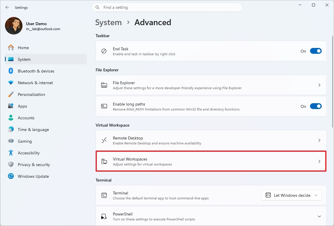 Open Virtual Workspaces