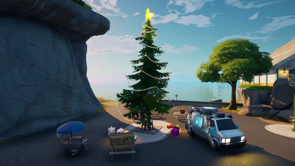 Fortnite Holiday Trees Locations Where To Dance At Different Holiday Trees For Operation Snowdown Gamesradar