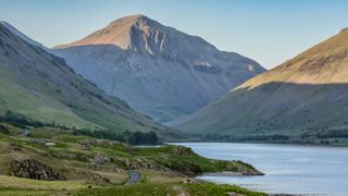 Evening view of Great Gable mountain in the Lake District