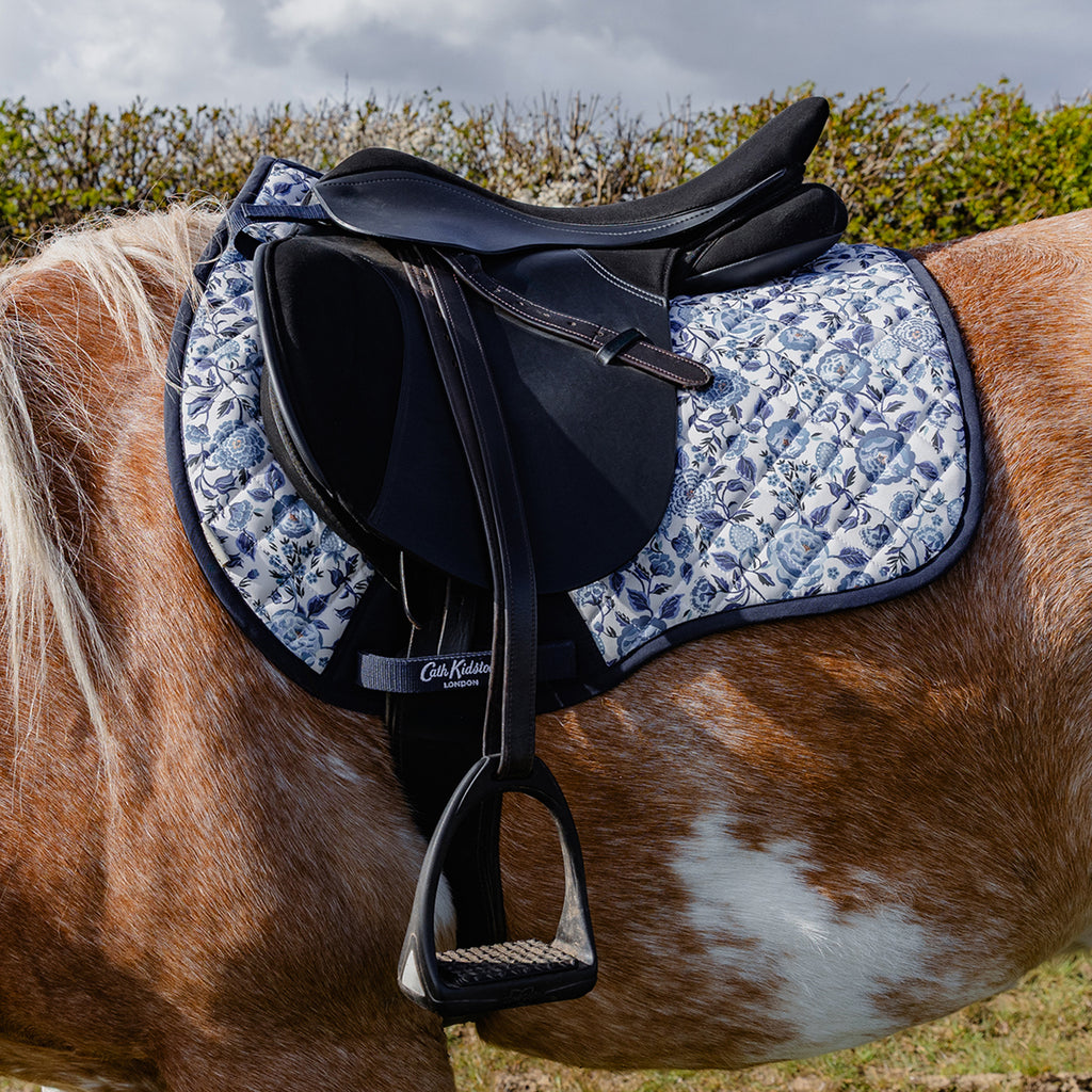 Cath Kidston Blue Strawberry Gp Saddle Pad