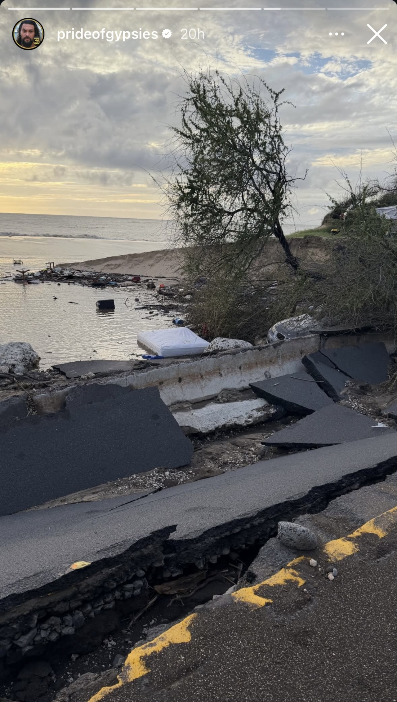 Jason Momoa's Instagram stories.