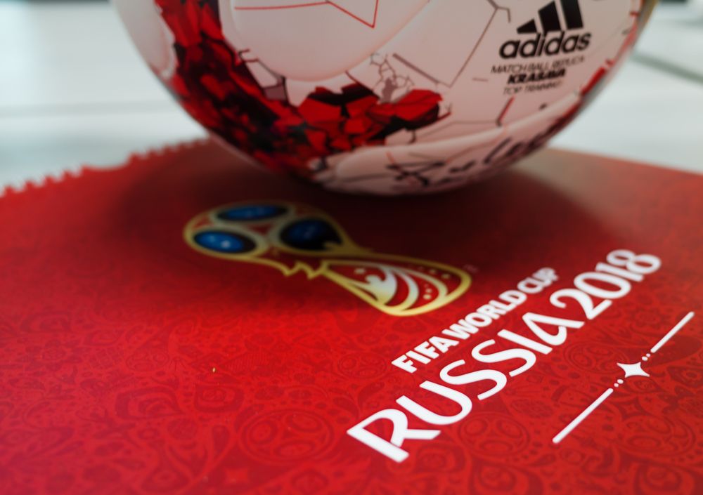 The football from the 2018 FIFA World Cup hosted in Russia