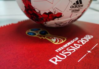 The football from the 2018 FIFA World Cup hosted in Russia