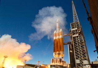 Delta 4 Heavy Rocket Launches From Space Launch Complex-6