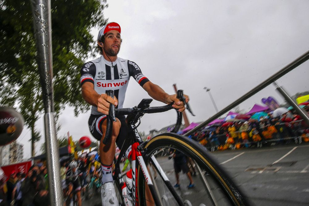 Michael Matthews (Sunweb) at the start of stage 12 of the Tour France