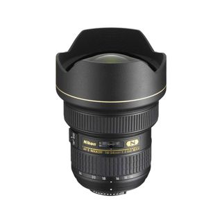 The Nikon AF-S 14-24mm f/2.8 ED against a white background.