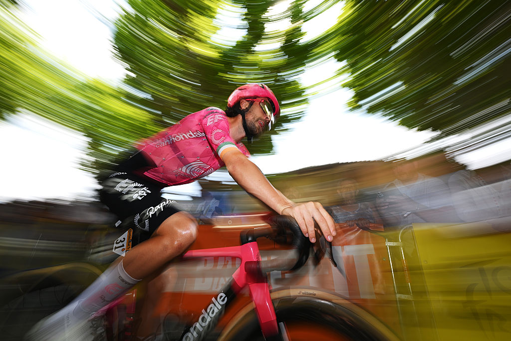 BOLLENE, FRANCE - JULY 23: Ben Healy of Ireland and Team EF Education - EasyPost prior to the 112th Tour de France 2025, Stage 17 a 160.4km stage from Bollene to Valence / #UCIWT / on July 23, 2025 in Bollene, France. (Photo by Dario Belingheri/Getty Images)