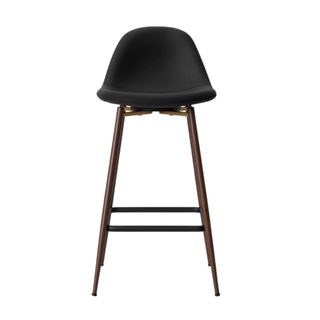 A black bar stool
