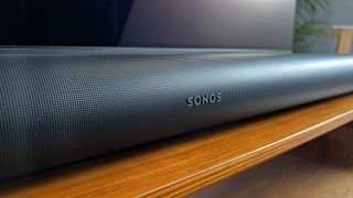 Sonos Arc Ultra showing the Sonos logo