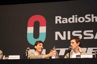 Fabian Cancellara (RadioShack-Nissan) and Andy Schleck