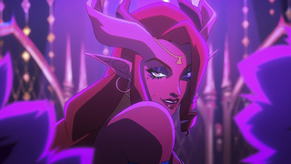 The Ruby of the Sea in Critical Role's upcoming series, The Mighty Nein, stares coquettishly at the camera. 