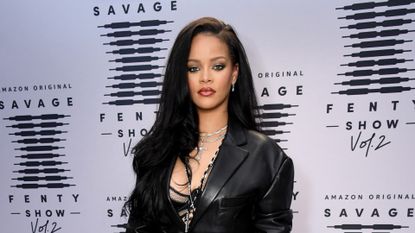 Rihanna at the premiere of Savage x Fenty fashion show 2020