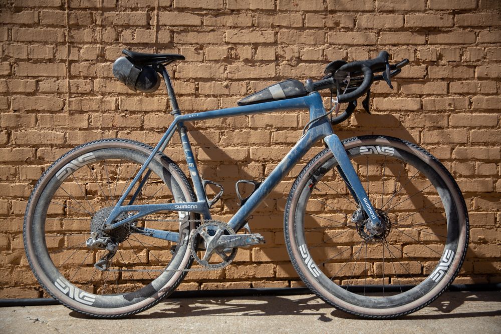 Colin Strickland's new Allied Cycles ABLE. It was a double-podium for the US brand, taking the win in the men's and women's DK200 with a brand-new design
