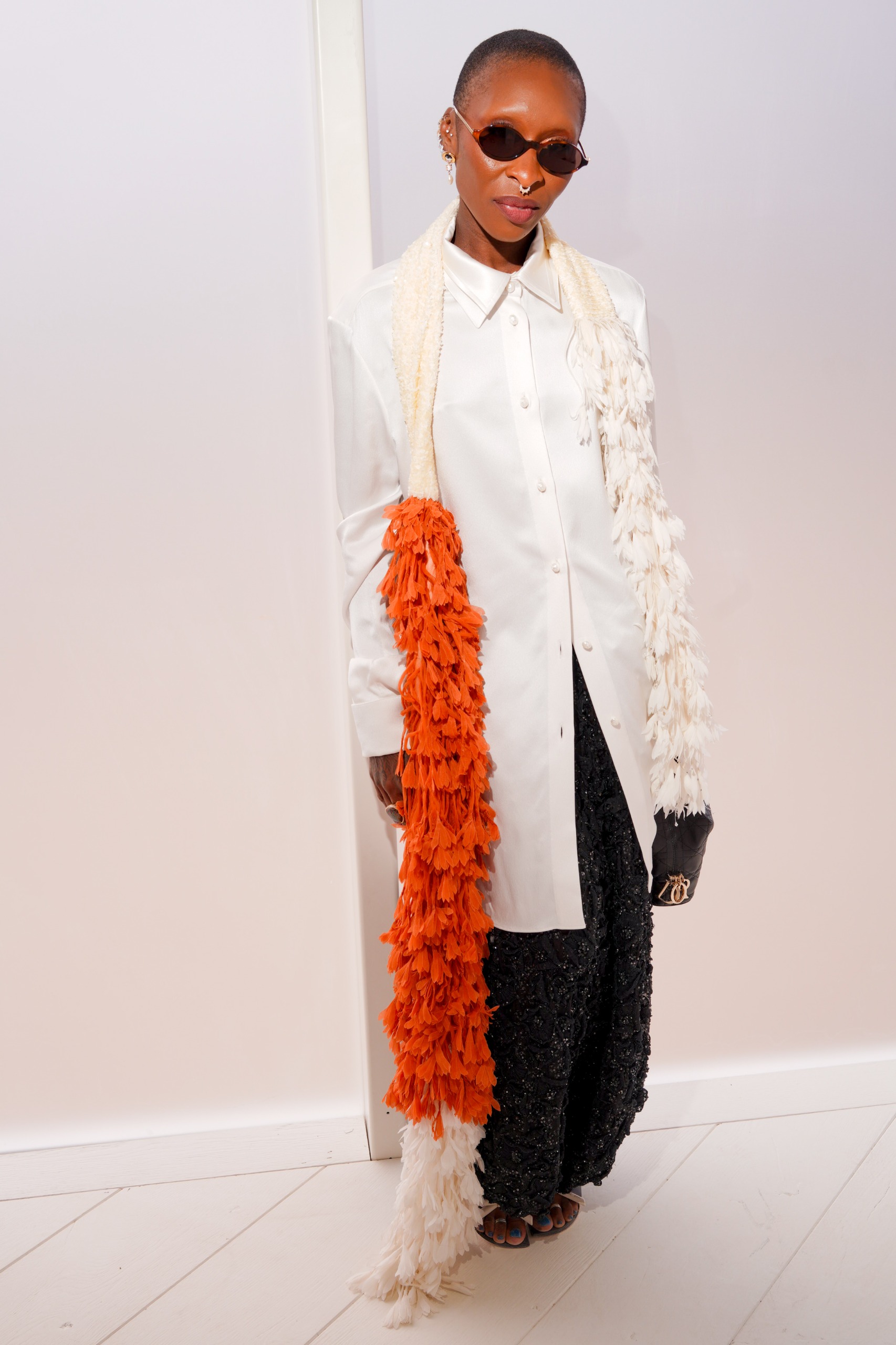 An image of Cynthia Erivo at the Dior spring/summer 2027 show.
