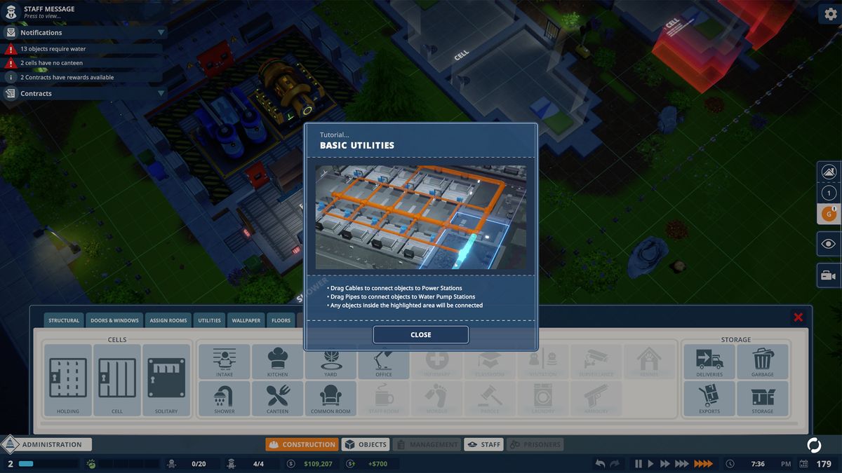 Screenshots for Prison Architect 2, coming from Paradox Interactive and Double Eleven in 2024.