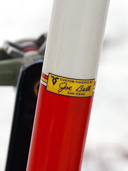 The timeless red, white and yellow finish is applied by renowned painter Joe Bell.
