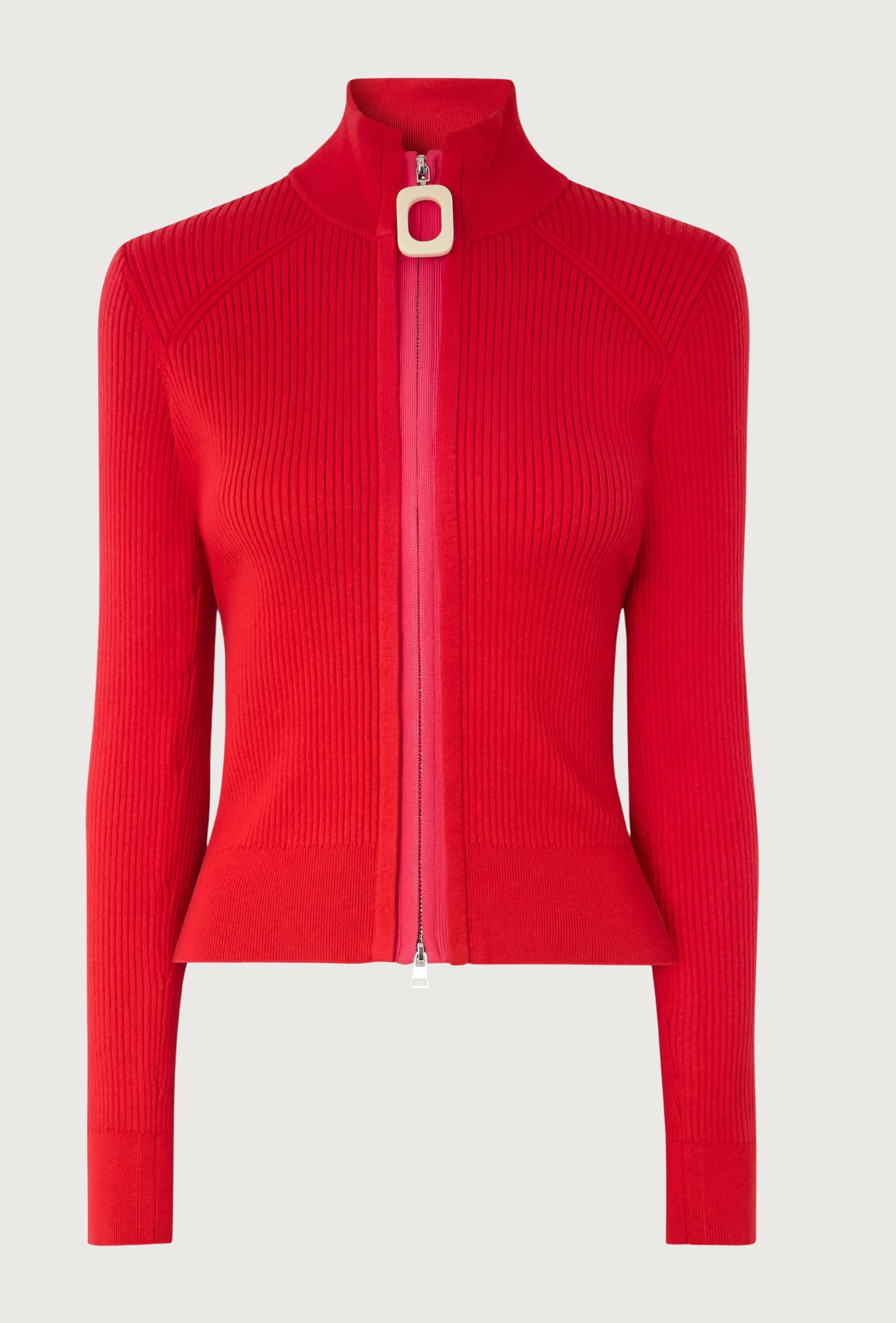 Ribbed Cotton-Blend Cardigan