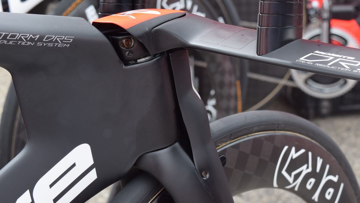 The Aerostorm has removable brake covers to reduce air turbulance over the brake callipers