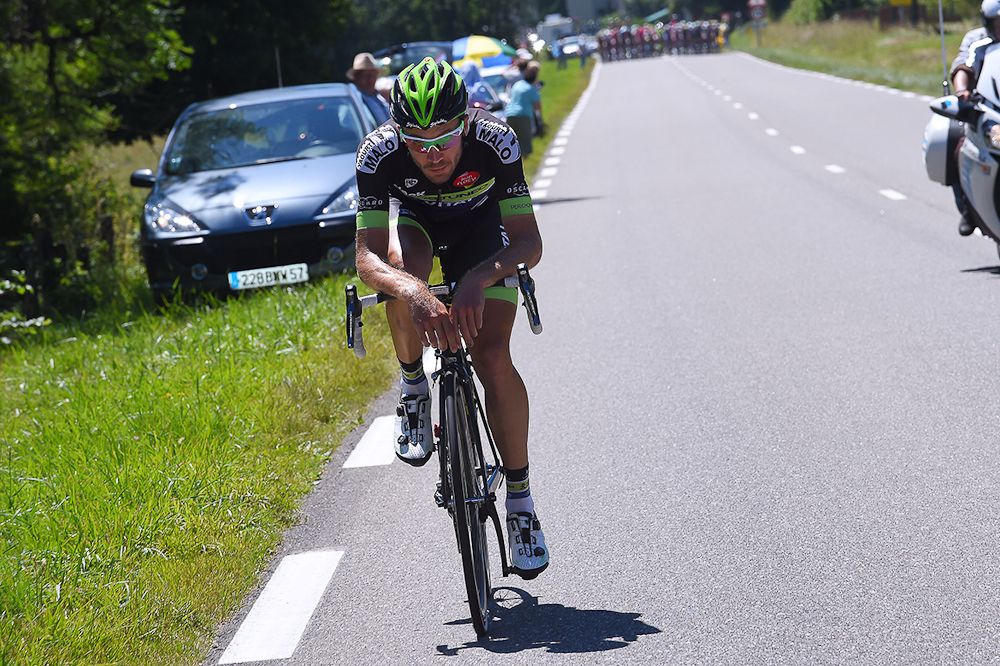 A solo rider tried a move during stage 16 of the Tour de France.